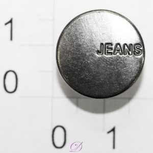 129-HG никель пуговица джинсовая НЕРЖ 17мм (упаковка 500 штук)